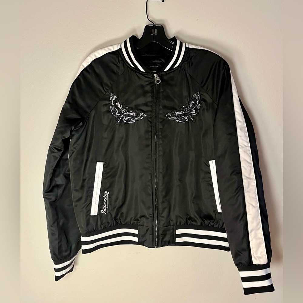 Black and White Bomber Jacket